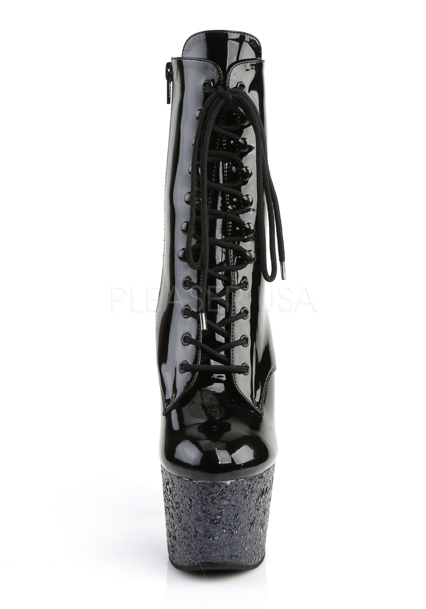 Side Zip Pleaser ADORE-1020LG 7 Inch Heel 2 3/4 Inch Platform Ankle Boot 