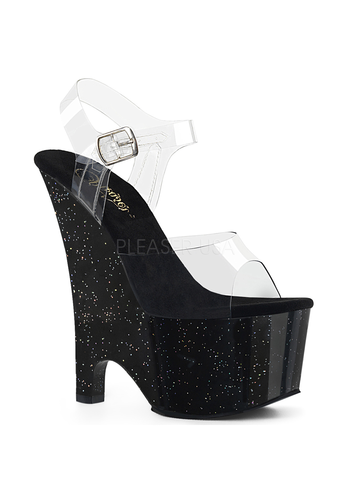 Pleaser BEAU-608MG 6 1 2 Inch Heel, 2 3 4 Inch Platform Ankle Strap Sandal Pleaser BEAU-608MG 6 1 2 Inch Heel, 2 3 4 Inch Platform Ankle Strap Sandal