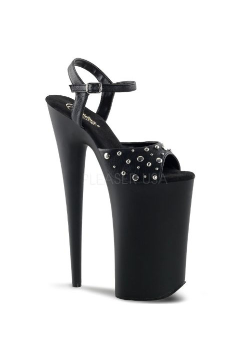 BEYONE-61 New Fashion 5" High Heel 1" Platform Sandals Women's Party Shoes Black 
