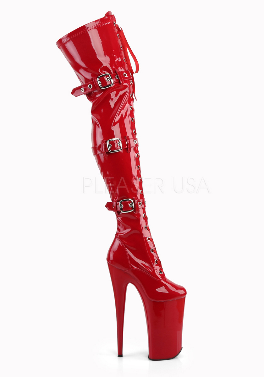 4 Inch Platform Lace-Up Thigh Boot | eBay
