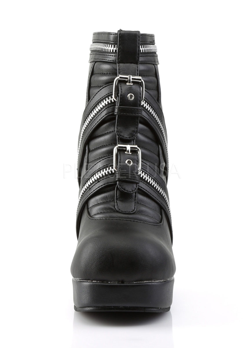3 3 4 Inch Heel, 1 1 1 Inch Platform Goth Punk Lolita Ankle Boot e8de22 3 3 4 Inch Heel, 1 1 1 Inch Platform Goth Punk Lolita Ankle Boot e8de22