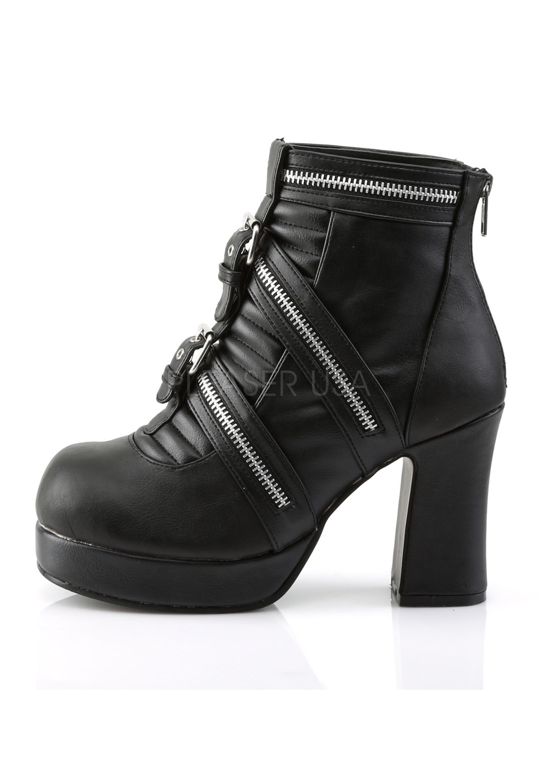 3 3 4 Inch Heel, 1 1 1 Inch Platform Goth Punk Lolita Ankle Boot e8de22 3 3 4 Inch Heel, 1 1 1 Inch Platform Goth Punk Lolita Ankle Boot e8de22