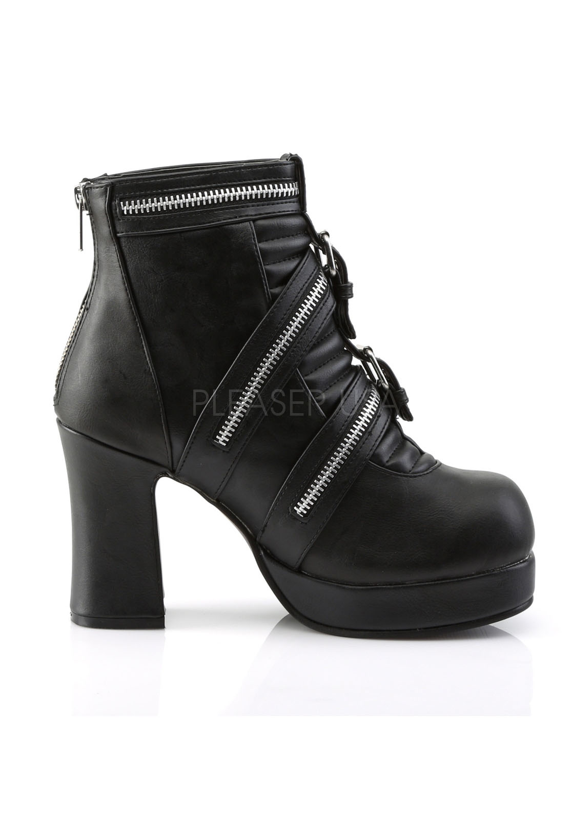 3 3 4 Inch Heel, 1 1 1 Inch Platform Goth Punk Lolita Ankle Boot e8de22 3 3 4 Inch Heel, 1 1 1 Inch Platform Goth Punk Lolita Ankle Boot e8de22