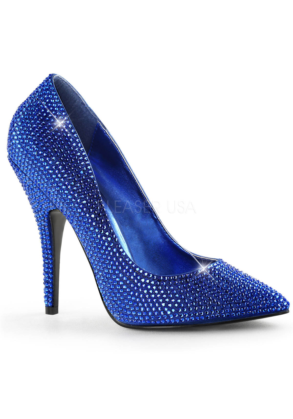 Pleaser Seduce 420rs 5 Inch Heel Rhinestone Covered Pointed Toe Pump Ebay 3358