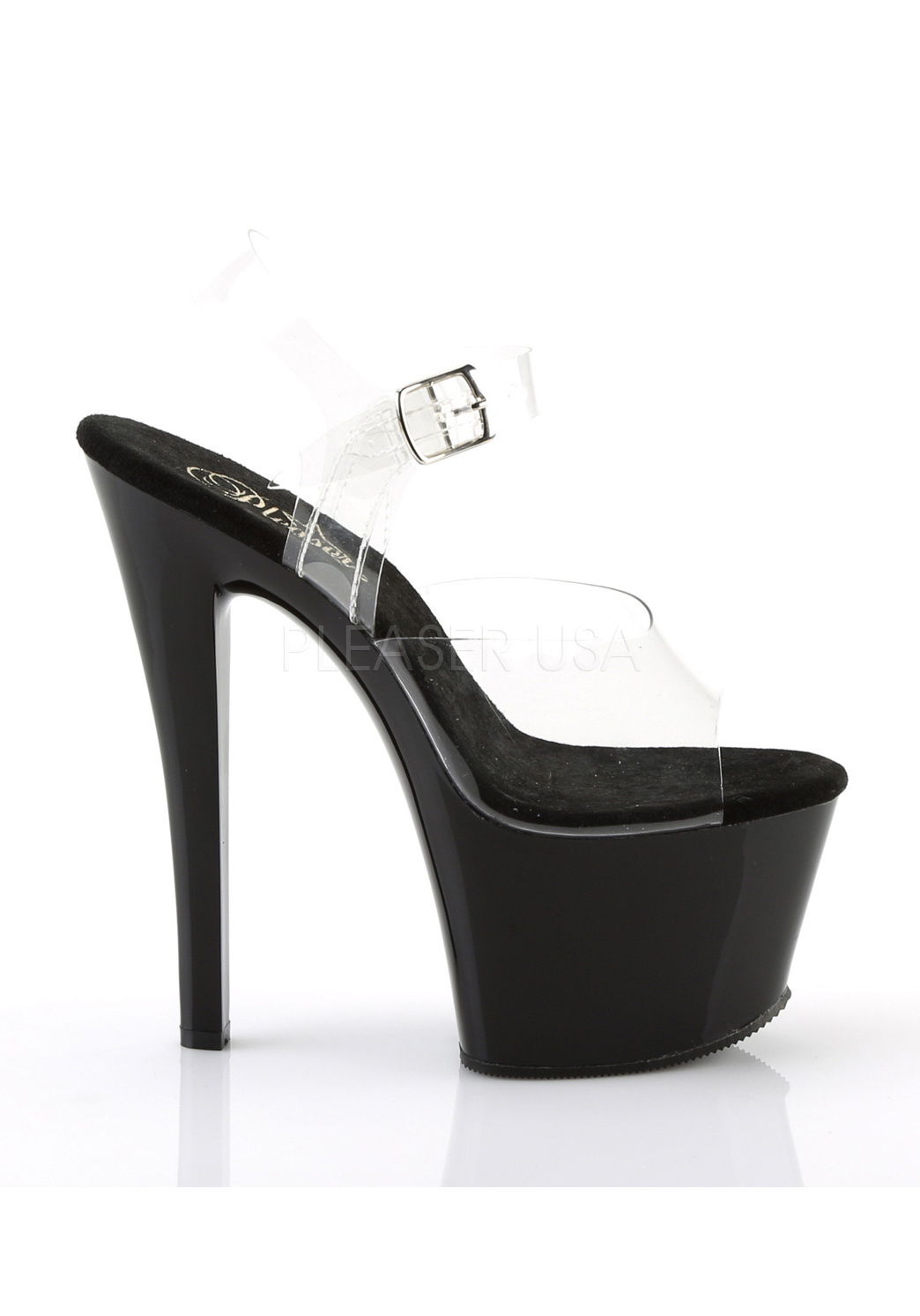 PLEASER Adore-708 Stiletto Heel Ankle Strap Platform Sandal Shoe 