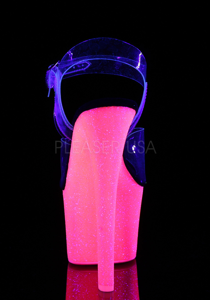 Pleaser SKY-308UVG 7 Inch Heel, 2 3 3 3 4 Inch Platform Ankle Strap Sandal ef81fd Pleaser SKY-308UVG 7 Inch Heel, 2 3 3 3 4 Inch Platform Ankle Strap Sandal ef81fd