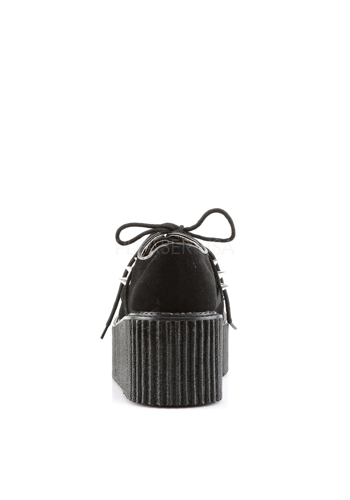 Pleaser Demonia CREEPER-206 Creeper piattaforma 3" con O-Ring cuore e dettaglio punte - Foto 10 di 10