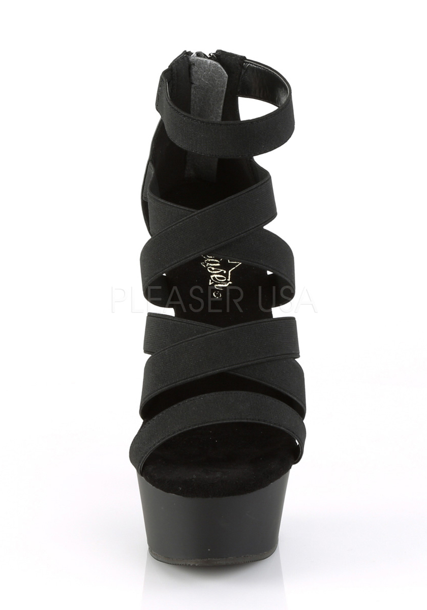 Pleaser DELIGHT-659 Women's 6" Heel, 1 3/4" Platform Ankle Strap Sandal - Picture 3 of 6
