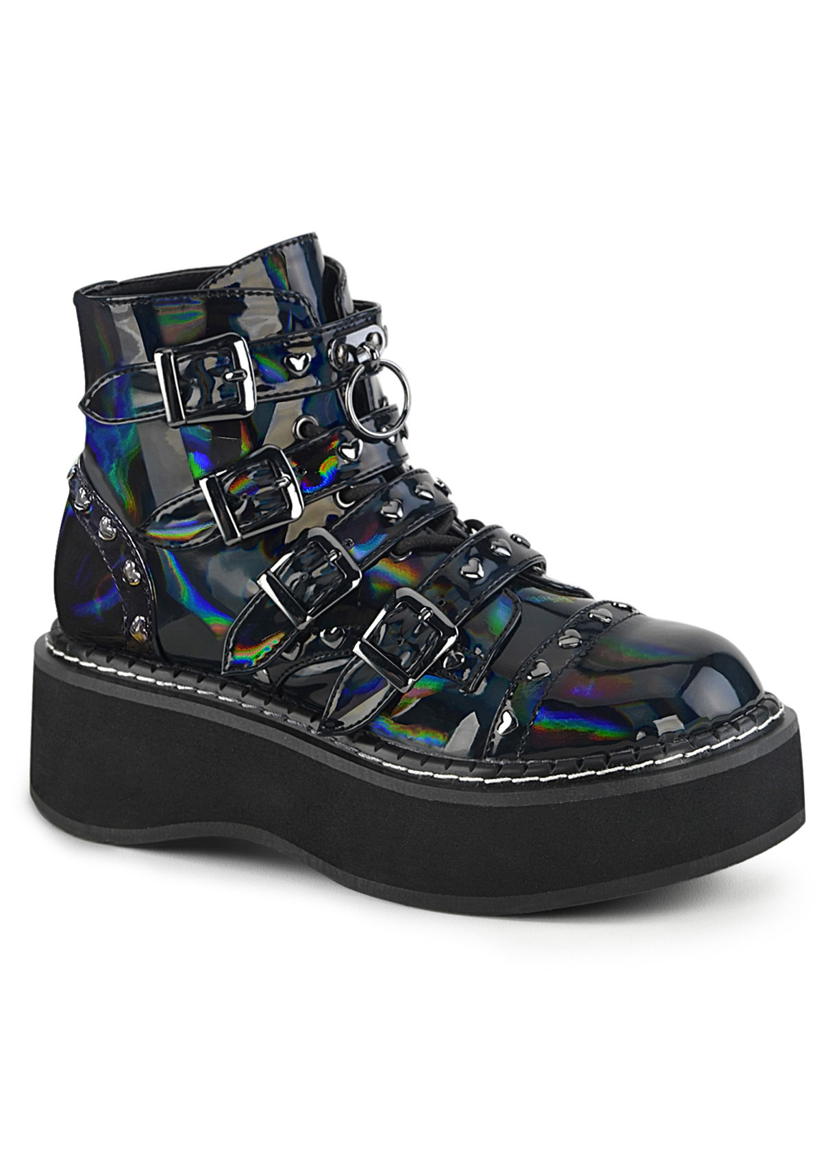 Pleaser Demonia EMILY-315 2 Inch Platform Lace-Up Front