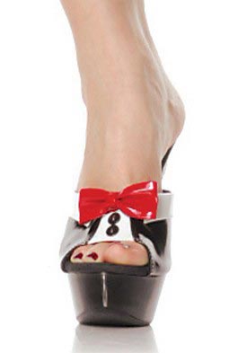 Ellie Shoes 673-TUX Damenschuhe 6-Zoll-Absatz Smoking Pantolette - Bild 3 von 4