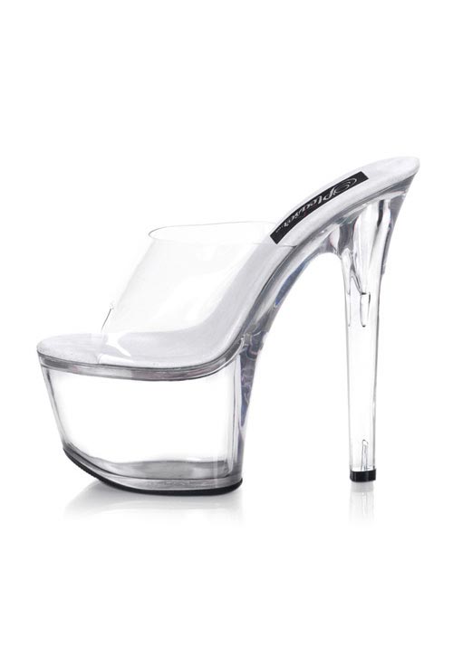 Exotic Pole Dancer 7" Spike Stiletto Heel Platform Drag Queen Sandal - Picture 5 of 7